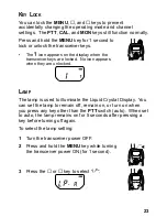 Preview for 29 page of Kenwood FreeTalk XLS TK-3131 Instruction Manual