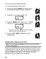 Preview for 34 page of Kenwood FreeTalk XLS TK-3131 Instruction Manual