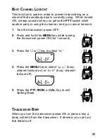 Preview for 37 page of Kenwood FreeTalk XLS TK-3131 Instruction Manual