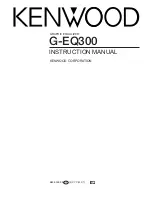 Kenwood G-EQ300 Instruction Manual preview