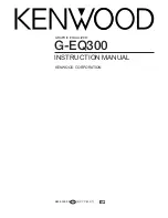 Предварительный просмотр 1 страницы Kenwood G-EQ300 Instruction Manual