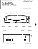 Kenwood G-EQ300 Service Manual preview