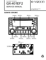 Preview for 1 page of Kenwood GX-401EF2 Service Manual