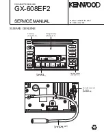 Preview for 1 page of Kenwood GX-608EF2 Service Manual