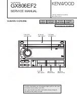 Kenwood GX806EF2 Service Manual preview