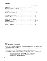 Preview for 2 page of Kenwood HCE600 Nstructions For Use