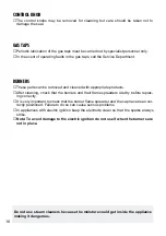 Preview for 10 page of Kenwood HCG700 Instructions For Use - Installation Advice