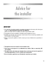 Preview for 13 page of Kenwood HCG700 Instructions For Use - Installation Advice
