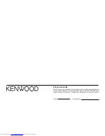 Предварительный просмотр 28 страницы Kenwood HM-233 Instruction Manual