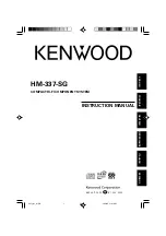 Preview for 1 page of Kenwood HM-337-SG Instruction Manual