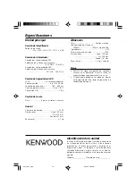 Preview for 108 page of Kenwood HM-337-SG Instruction Manual