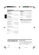 Preview for 20 page of Kenwood HM-437MP Instruction Manual