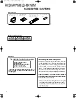 Preview for 2 page of Kenwood HM-437WM Service Manual