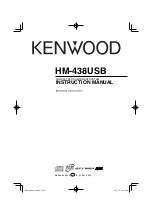 Preview for 1 page of Kenwood HM-438USB Instruction Manual