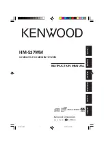 Kenwood HM-537WM Instruction Manual preview