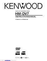 Kenwood HM-DV7 Instruction Manual preview