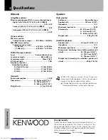 Preview for 72 page of Kenwood HM-DV7 Instruction Manual