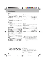 Preview for 56 page of Kenwood HM-V655MP Instruction Manual