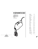 Kenwood HM520 series Instructions Manual preview