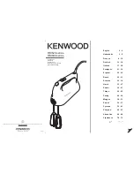 Kenwood HM520 series Instructions Manual предпросмотр