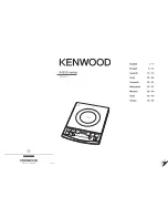 Kenwood IH350 Series Instructions Manual preview