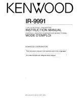 Kenwood IR-9991 Instruction Manual preview