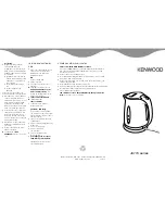 Preview for 2 page of Kenwood JK770 series User Manual