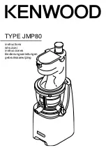 Kenwood JMP800 Instructions Manual preview