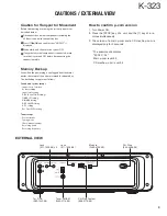 Preview for 3 page of Kenwood K-323 Service Manual