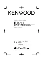 Kenwood K-711 Instruction Manual preview