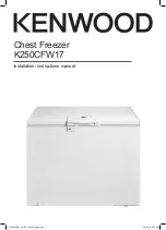 Preview for 1 page of Kenwood K250CFW17 Installation Instructions Manual