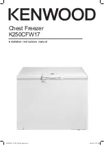 Предварительный просмотр 1 страницы Kenwood K250CFW17 Installation Instructions Manual