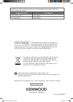 Preview for 32 page of Kenwood K25MW11 Instruction Manual