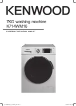 Preview for 1 page of Kenwood K714WM16 Installation Instructions Manual