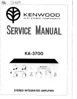 Kenwood KA-3700 Service Manual preview