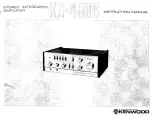 Kenwood KA-4006 Instruction Manual preview