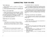 Preview for 6 page of Kenwood KA-4006 Instruction Manual