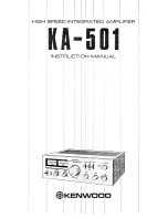 Предварительный просмотр 1 страницы Kenwood KA-501 Instruction Manual