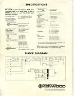 Preview for 12 page of Kenwood KA-6100 Instruction Manual