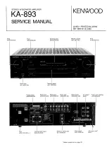 Kenwood KA-893 Service Manual предпросмотр