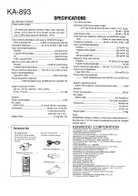 Preview for 36 page of Kenwood KA-893 Service Manual