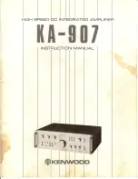 Предварительный просмотр 1 страницы Kenwood KA-907 Instruction Manual