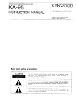 Kenwood KA-95 Instruction Manual предпросмотр