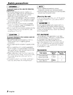 Предварительный просмотр 2 страницы Kenwood KAC-428S Instruction Manual