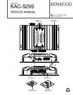 Предварительный просмотр 1 страницы Kenwood KAC-529S Service Manual