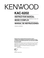 Kenwood KAC-6202 Instruction Manual preview