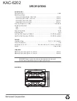 Предварительный просмотр 12 страницы Kenwood KAC-6202 Service Manual