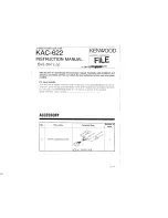 Kenwood KAC-622 Instruction Manual предпросмотр