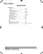 Предварительный просмотр 10 страницы Kenwood KAC-629S Service Manual