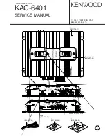 Предварительный просмотр 1 страницы Kenwood KAC-6401 Service Manual